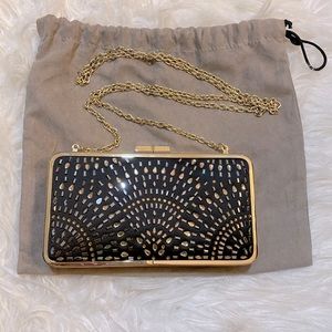 BCBG sequined clutch